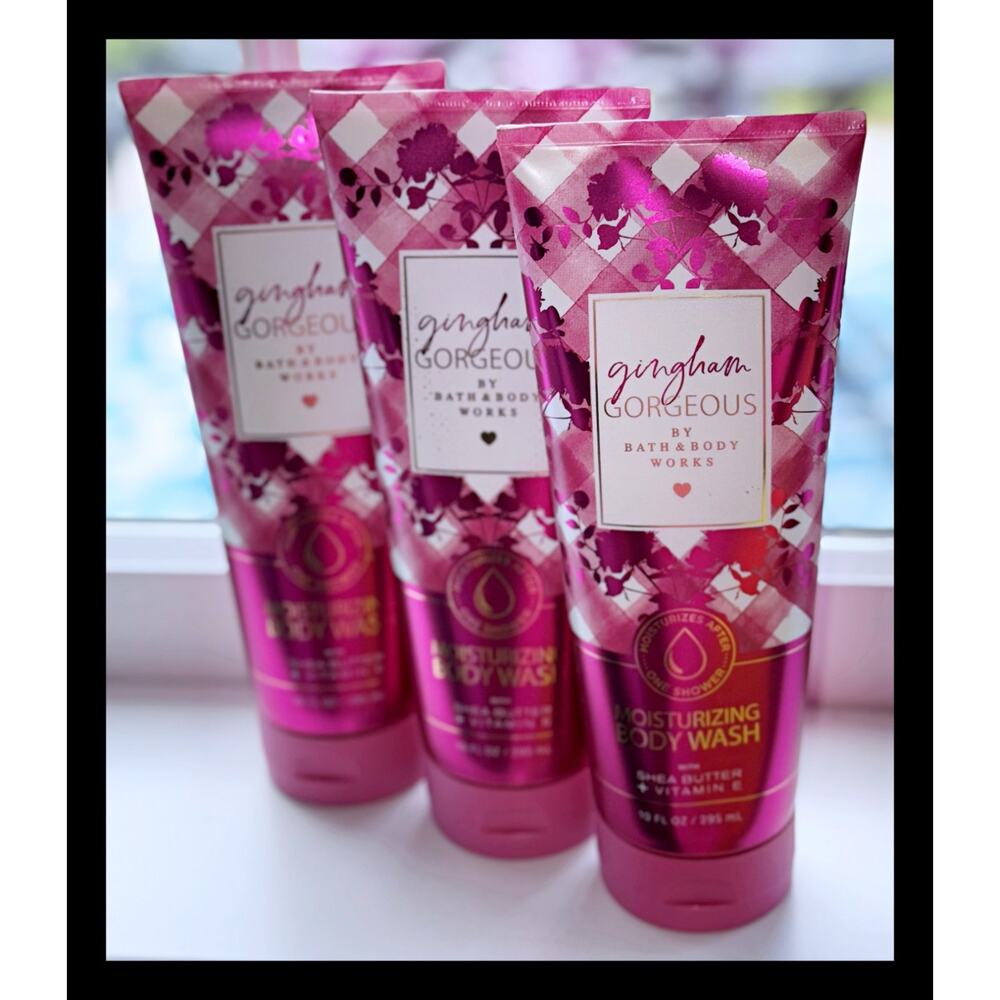 Bath & Body Works Gingham Gorgeous 10oz Moisturizing Body Wash Creamy Lather x3 - Picture 2 of 4